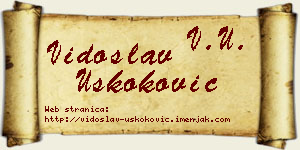 Vidoslav Uskoković vizit kartica